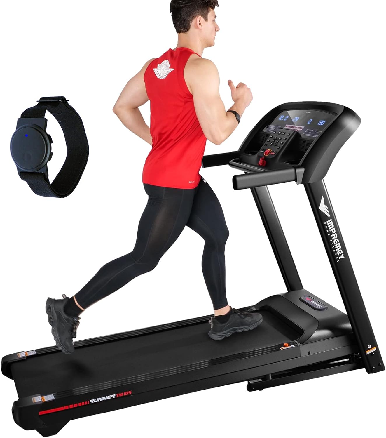 Impremey Folding Treadmill with Incline 15%